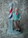 Lefton Colonial Village - Sam the Barber
