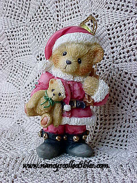 Cherished Teddies 1996  SANTA BEAR & HOHOHO  BLOCKS New
