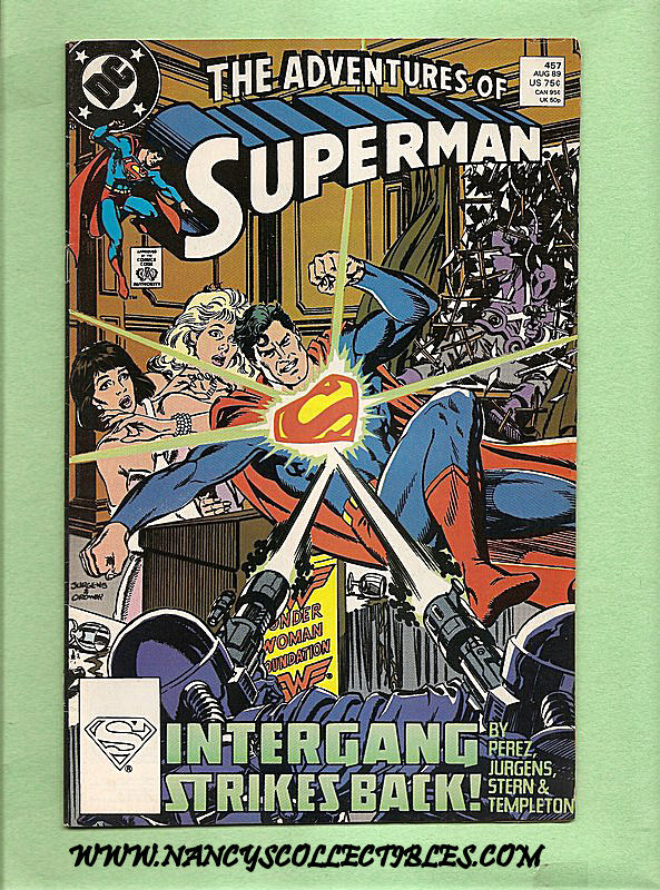 The Adventures Of Superman #459 October 1989 DC Comics Jurgens Perez Gula 