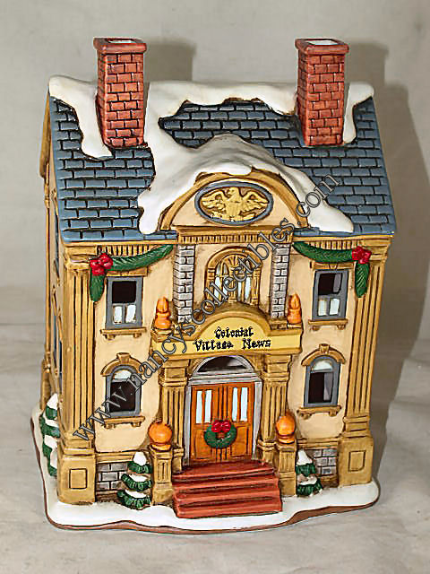 Vintage Lefton Colonial Village Bakery Lighted House