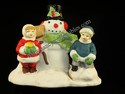 Snowman & Children Figurine