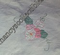 Small Embroidered Table Cloth - Closeup - View 2