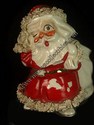Porcelain Santa Claus w/Toy Bag
