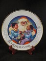 Avon Christmas Plate - 1999 - African American Santa's Tender Moment - sold