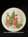 Avon Christmas Plate, 1990 - Bringing Christmas Home