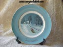 Avon Christmas Plate 1976 - Bringing Home The Tree