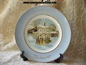 Avon Christmas Plate - 1977 -  Carollers In The Snow