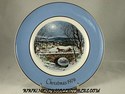Avon Christmas Plate - 1979 -  Dashing Through The Snow