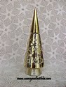 Avon Christmas Trees-Gold - Bubble Bath Bottle