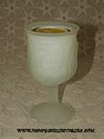 Avon Flowerfrost Water Goblet Candleholder - Sunny Lemon-View 1