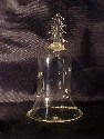 Clear Glass Bell with Tree Handle