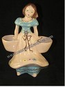 California Pottery - Kim Ward -  Lady Figurine/Planter