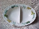 Metlox Vernonware Divided Vegetable Bowl Vineyard Pattern