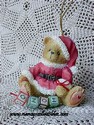 Cherished Teddies - Santa With Ho-Ho-Ho Blocks