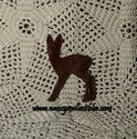 Miniature Flocked Deer