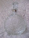Pressed Glass Whiskey Decanter