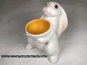 Dept. 56 Bisque Bunny Candleholder