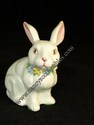 Enesco White Bunny with Flowers