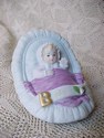 Enesco Growing Up Girls Baby In Cradle