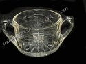 Etched Glass Sugar Bowl