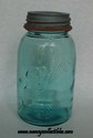 Aqua Ball Mason Quart Jar #7