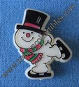 Christmas Skating Snowman Pin Christmas Skating Snowman Pin