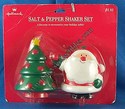 Hallmark Santa & Christmas Tree Salt/Pepper Shakers