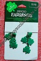 Hallmark Shamrock Pierced Earrings