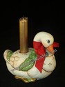 Lefton Christmas Duck Candleholder