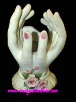 Lefton Double Hands w/flowers