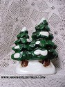 Lefton Colonial Village - Double Ceramic Tree-sold