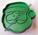 Hallmark Mini Green Santa Face Cookie cutter - sold