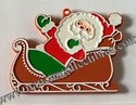 Hallmark Painted Santa In Sleigh Cookie cutter