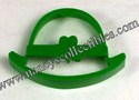 Hallmark Green Bowler Imprint Shaper Cookie cutter