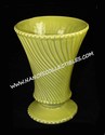 McCoy Yellow Swirl Vase