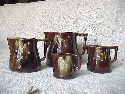 Brown Glazed Measuring Cups