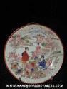 Geisha Girl Dessert Plate-Chrysanthemum Garden