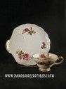 Japan China - Moss Rose - Snack Plate Set