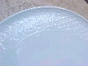 Milk Glass Cake Plate/Platter Close Up