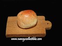 Miniature Cutting Board w/Bread Roll