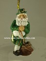 Miniature Irish Santa Ornament