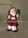 Miniature Scottish Santa Ornament