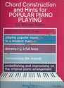 Chord Construction and Hints for Popular Piano Playing