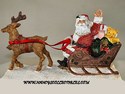 Santa and His Sleigh Figurine