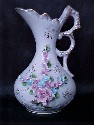 Norcrest Pitcher with Applied Flowers