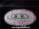 Small Oval Crocheted Doily