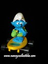 Smurf Skateboarder