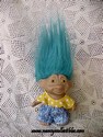 Troll w/turquoise hair-sold