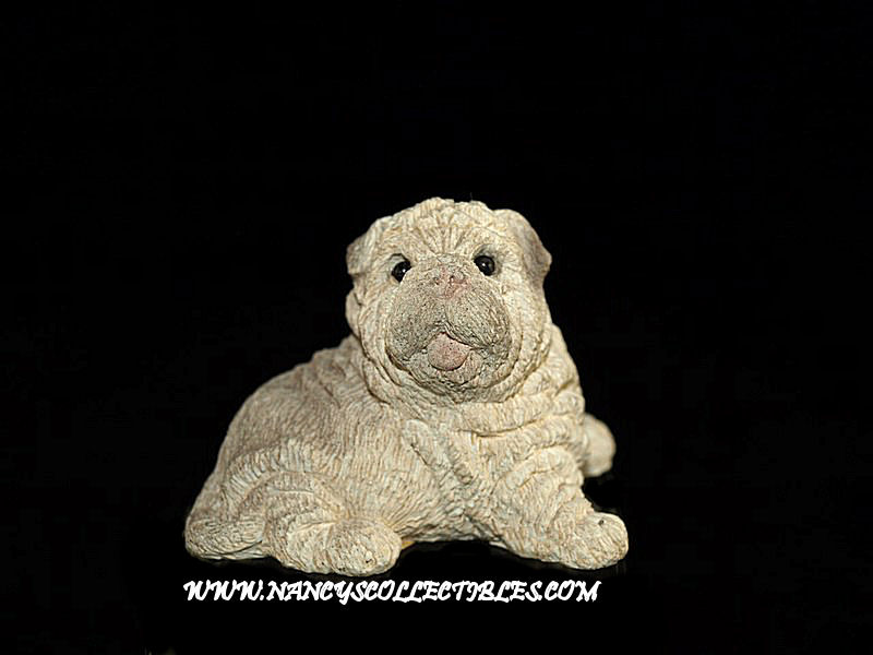 Vtg 1991 UNITED Stone Critter Littles SCL-202 ROTTWEILER PUP w/Box 2.25" 42 